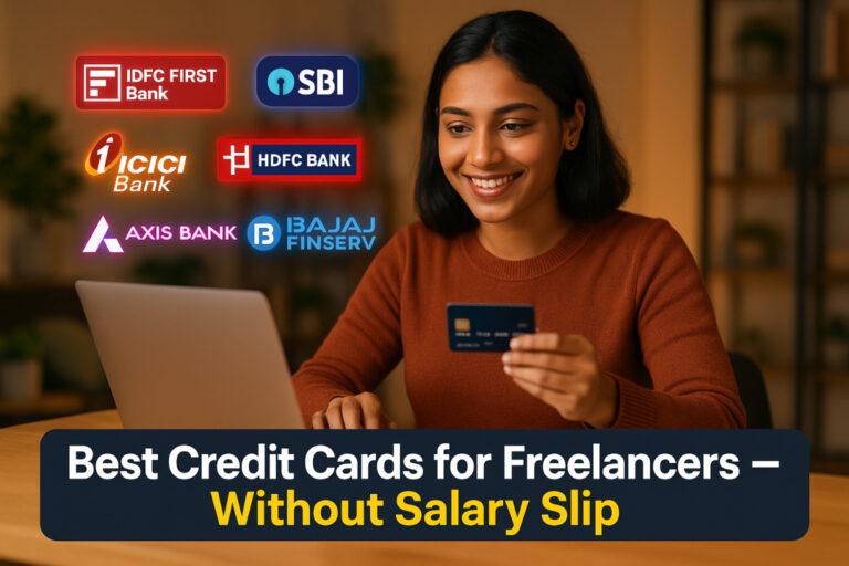 Best credit cards for freelancers in India with instant approval and no salary slips.
