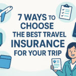 Indian travellers checking documents before their flight with best travel insurance