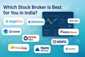 Comparison of best stock brokers in India for trading and investing