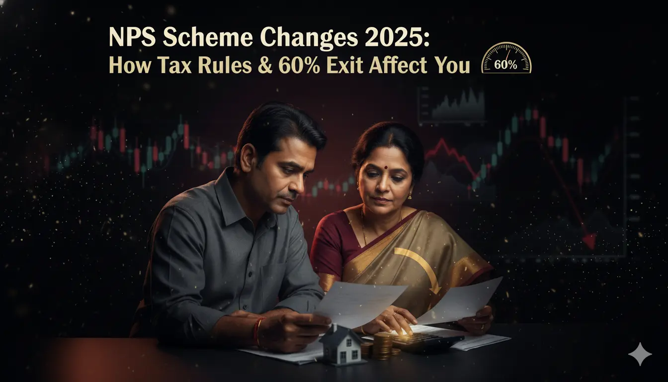 NPS scheme changes 2025 showing tax rules and 60% exit impact on Indian salaried employees planning retirement