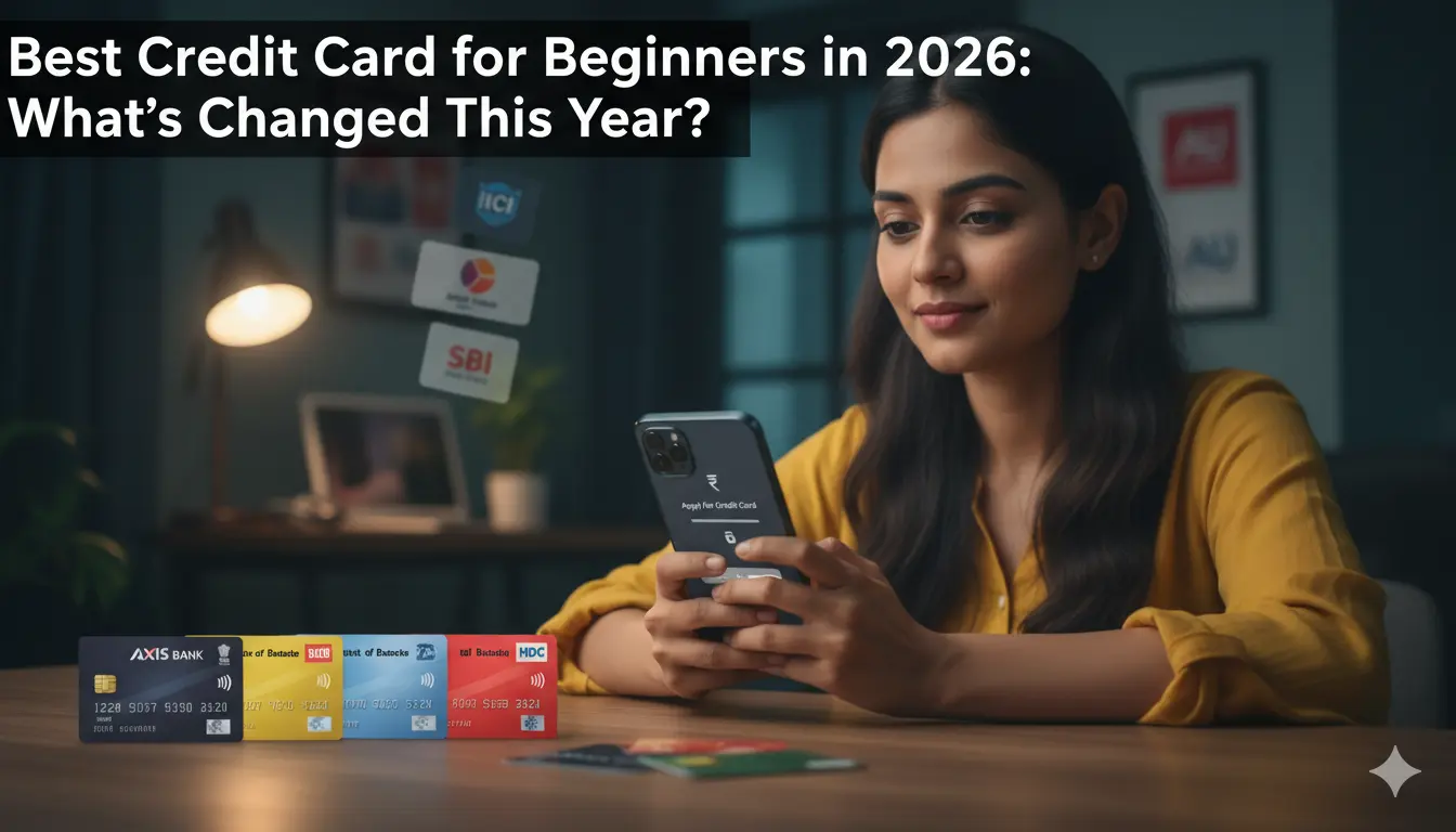 Best credit card for beginners in India 2026 with cashback, low fees, and easy approval options explained